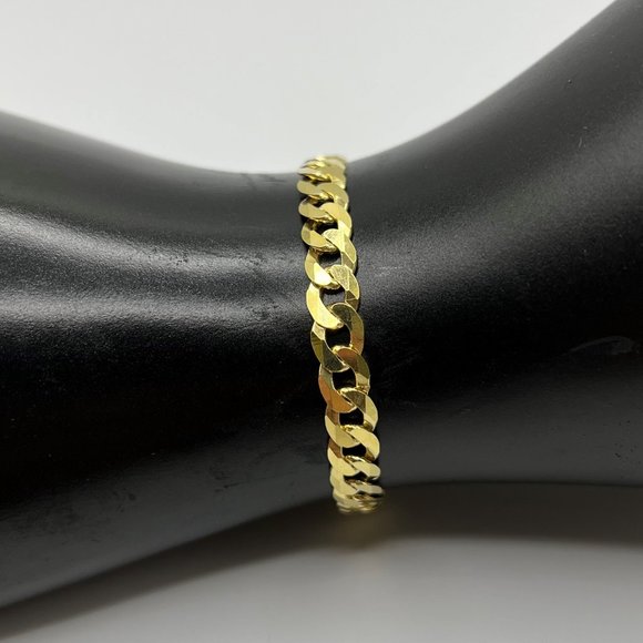 Mens Thick Gold Miami Cuban Curb Bracelet - 8.5" HEAVY - 925 Italy - Picture 4 of 4